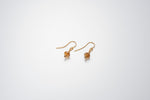 Load image into Gallery viewer, Gold Plated Citrine Temple Earrings
