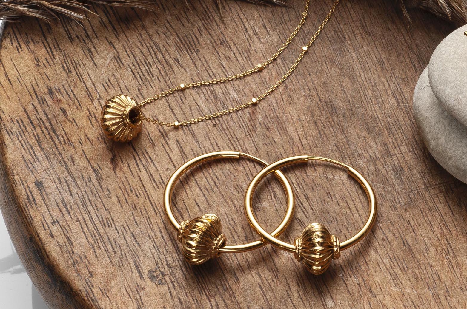 Gold-plated Kali Hoops