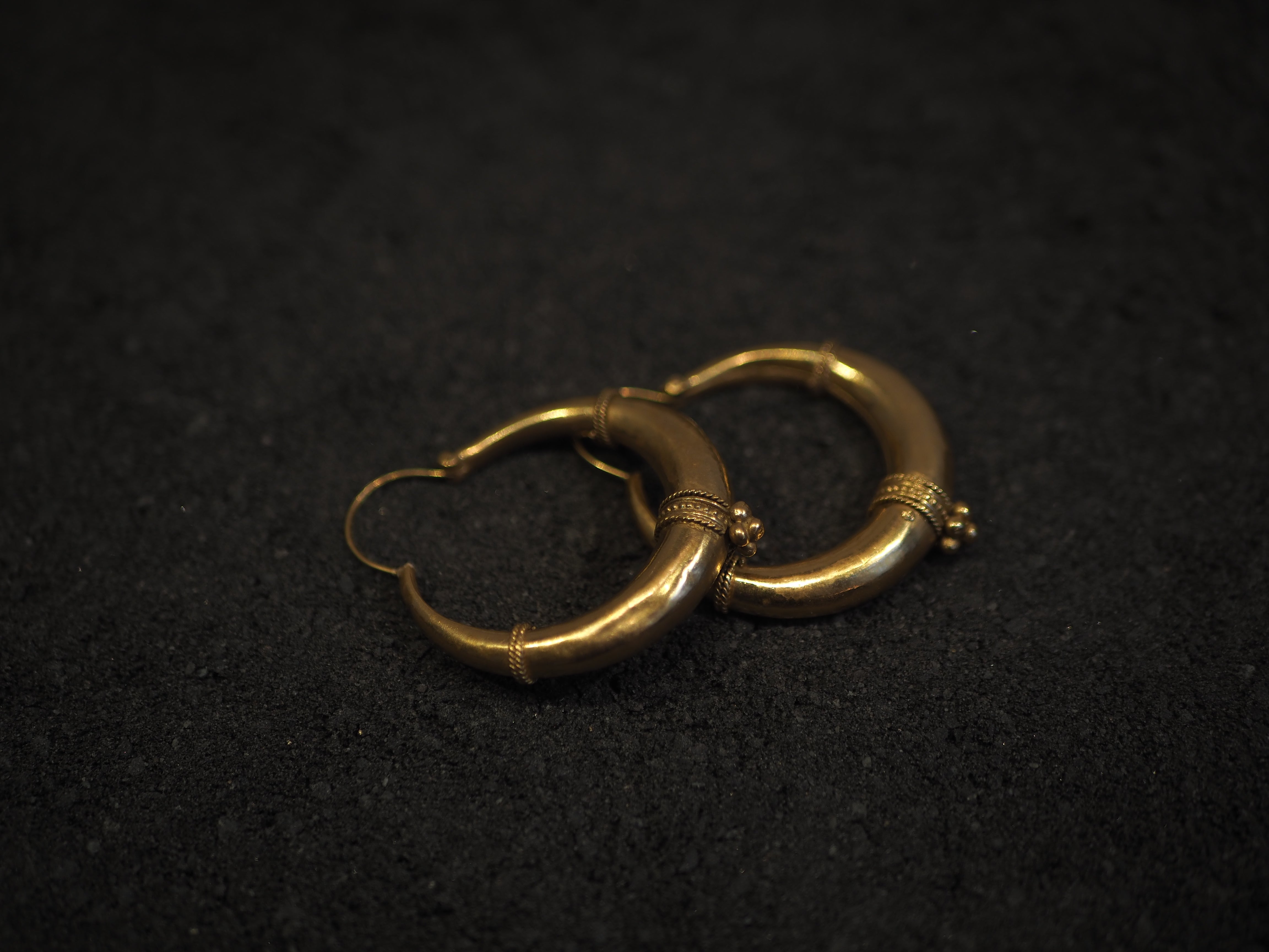 Gold-plated Indian hoops
